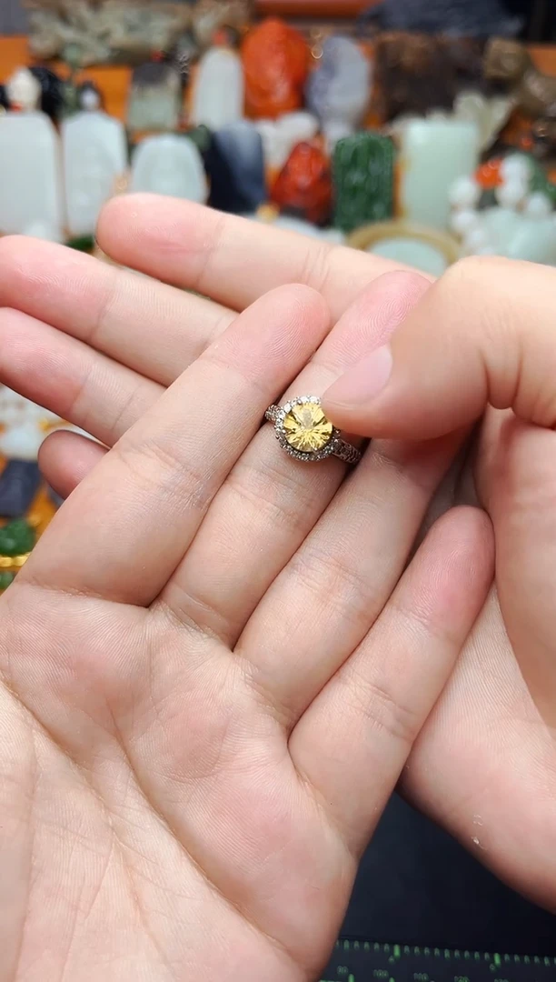 【闪购商品】紫晶戒指银S925镶嵌戒指01