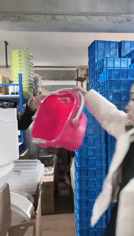 【闪购商品】瓷片进口家用百货泡脚桶玫红色