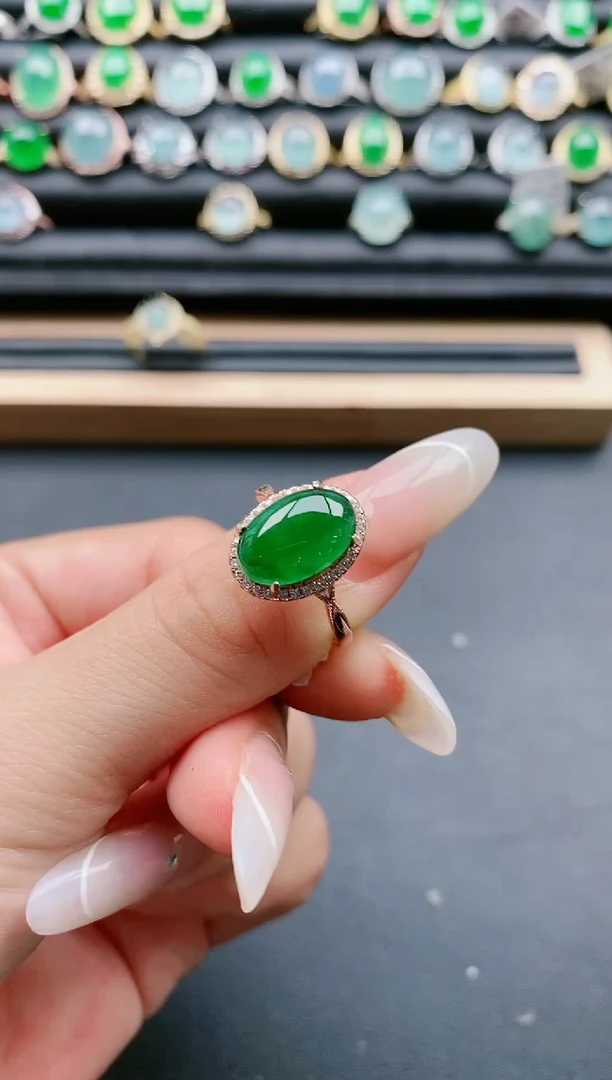 【闪购商品】翡翠戒指银S925镶嵌11111