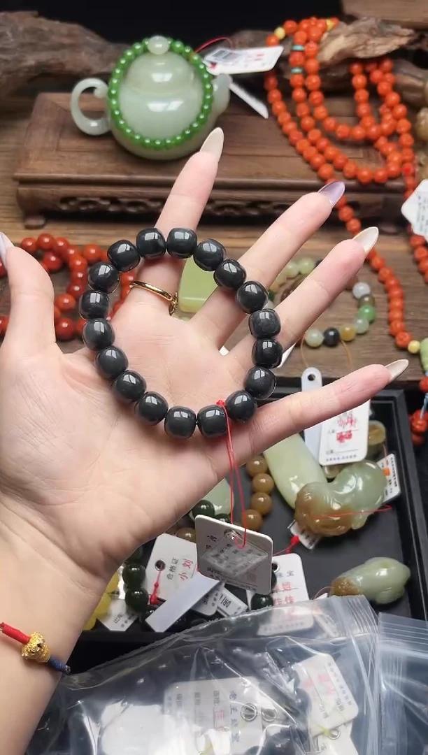 未镶嵌手串和田玉卡12若羌毛毛矿 老型9015886