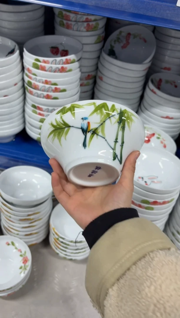 景德镇手绘釉中彩（食品级）葫芦碗
