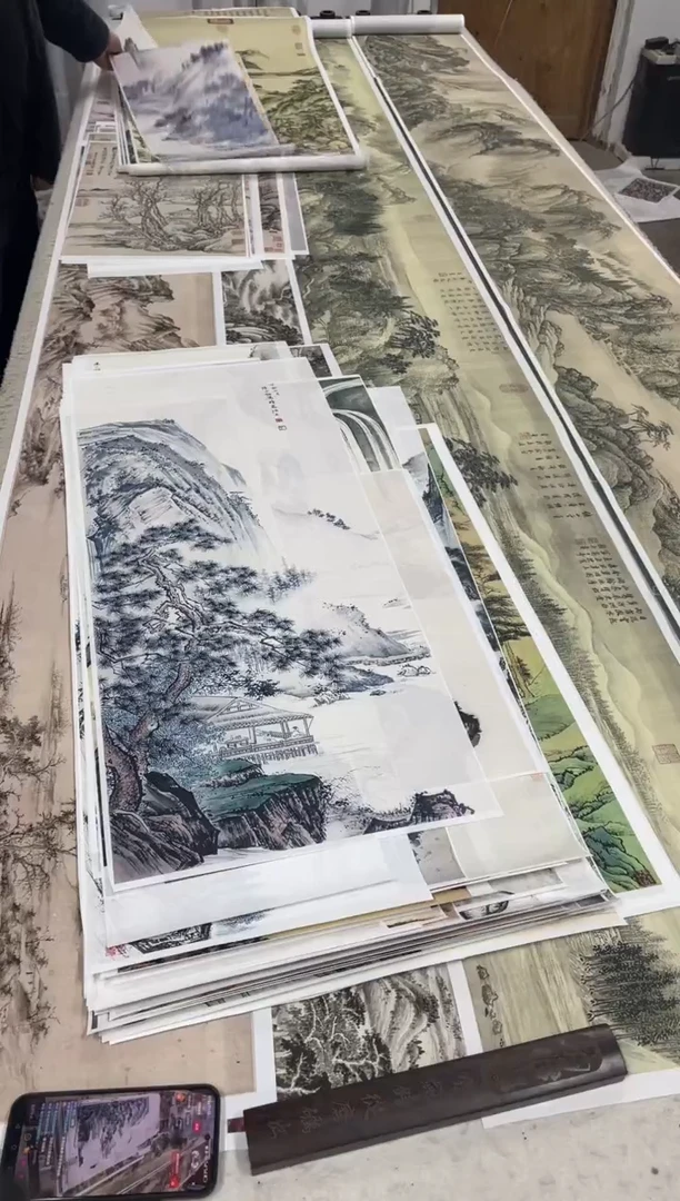 14 陈少梅山水 微喷复刻