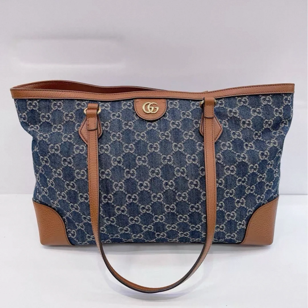 99新 GUCCI/古驰 Gucci古驰  Denim丹宁牛仔托特包