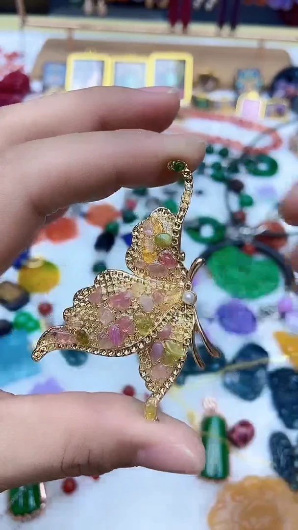 【闪购商品】西瓜碧玺发饰未镶嵌A24HGFJFJF