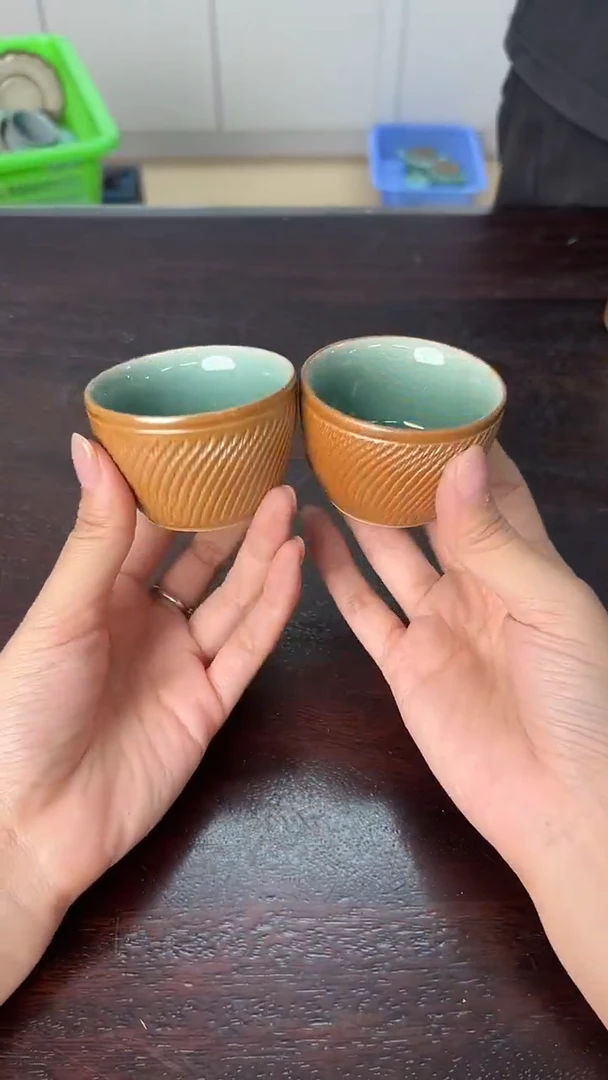 龙泉云间青瓷小米茶器