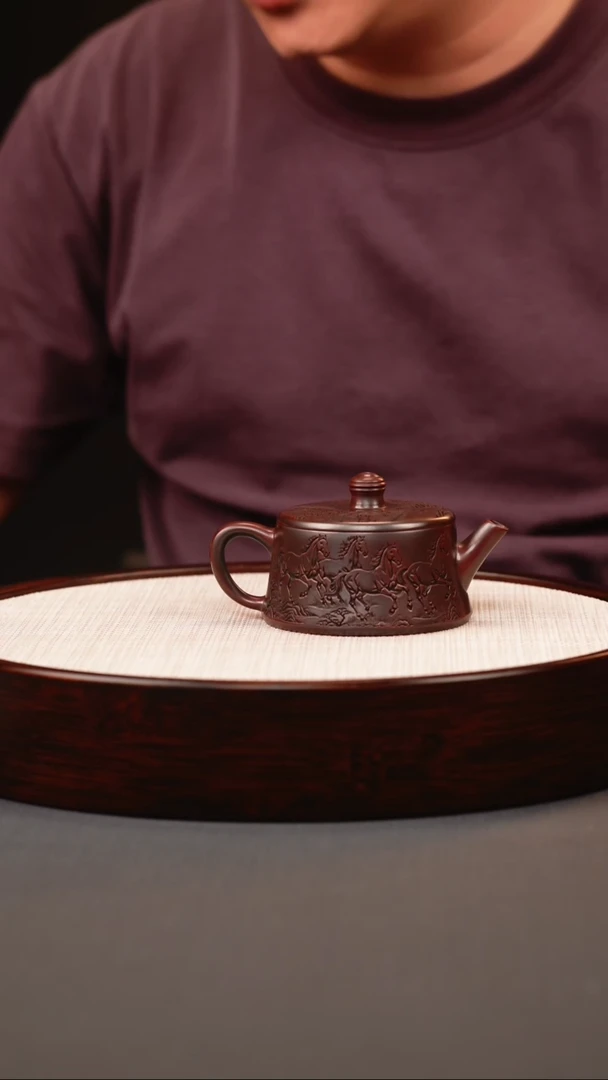 茶壶紫砂古红泥柱础