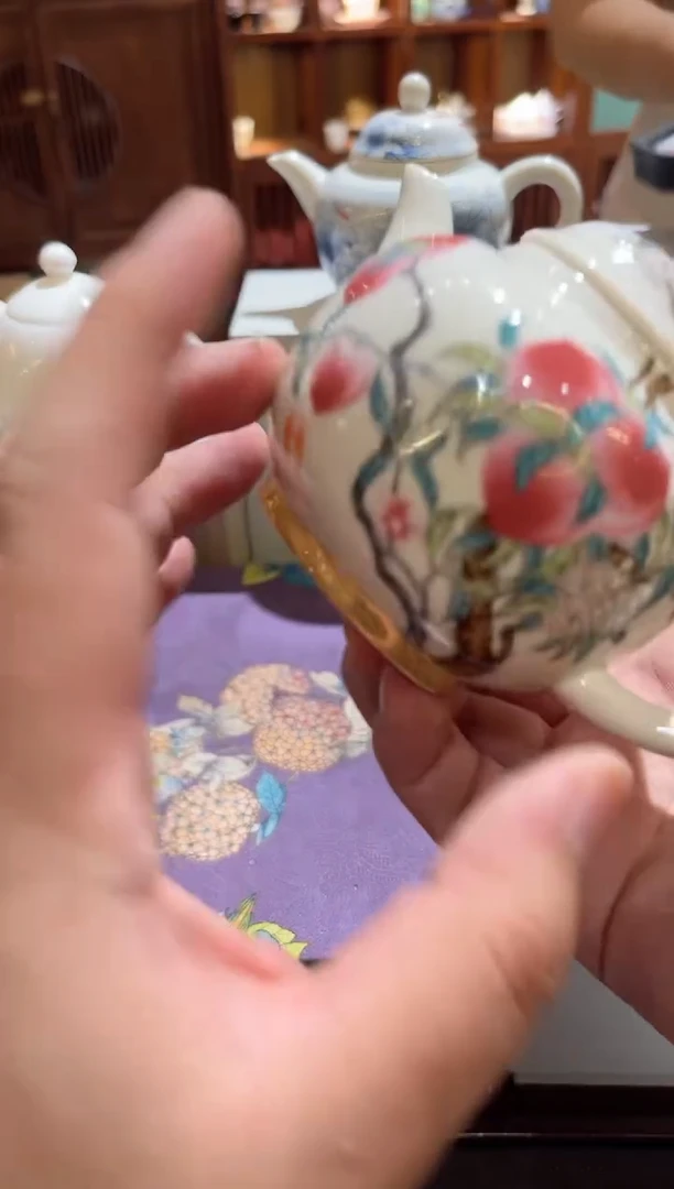 粉桃单壶茶具茶具