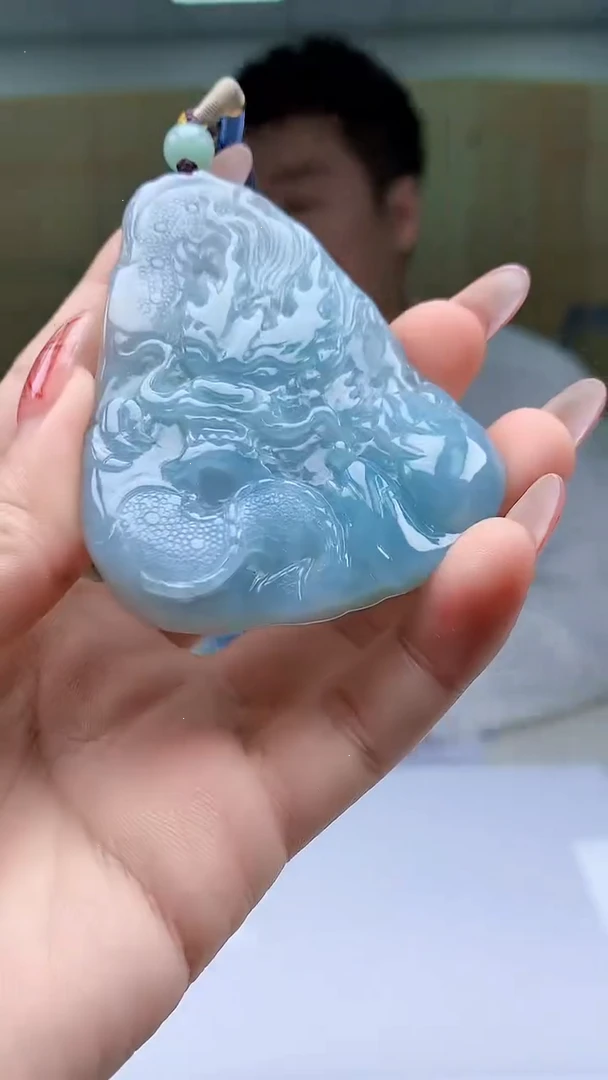 【闪购商品】定制翡翠未镶嵌5028ty-毛货挂件35