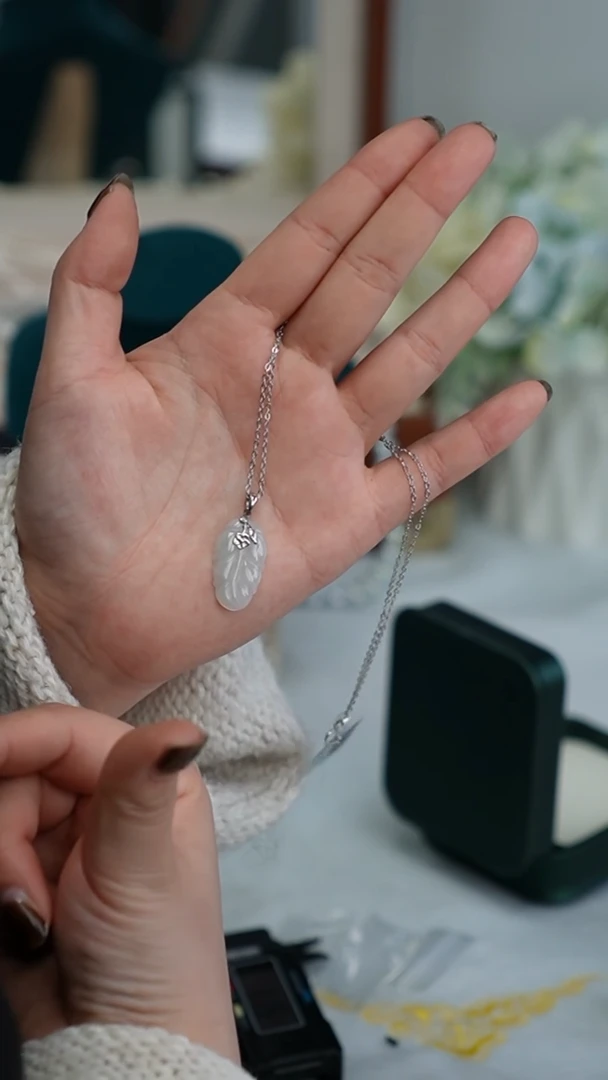 【闪购商品】翡翠项链银S925镶嵌项链多样性发其一