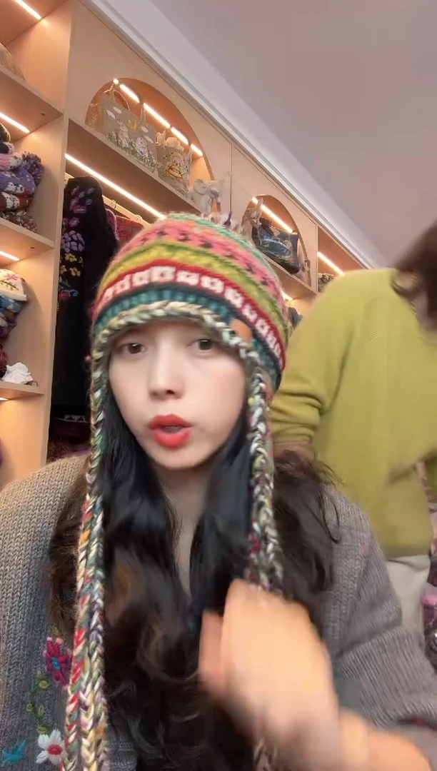 绵羊毛饱**.百羊毛护耳帽449