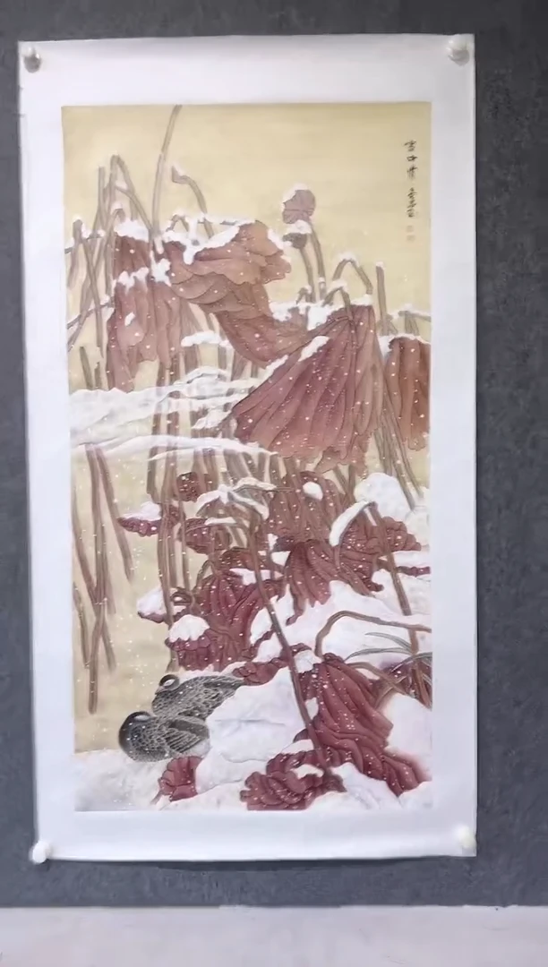 国画高喜占-8平尺-花鸟国画