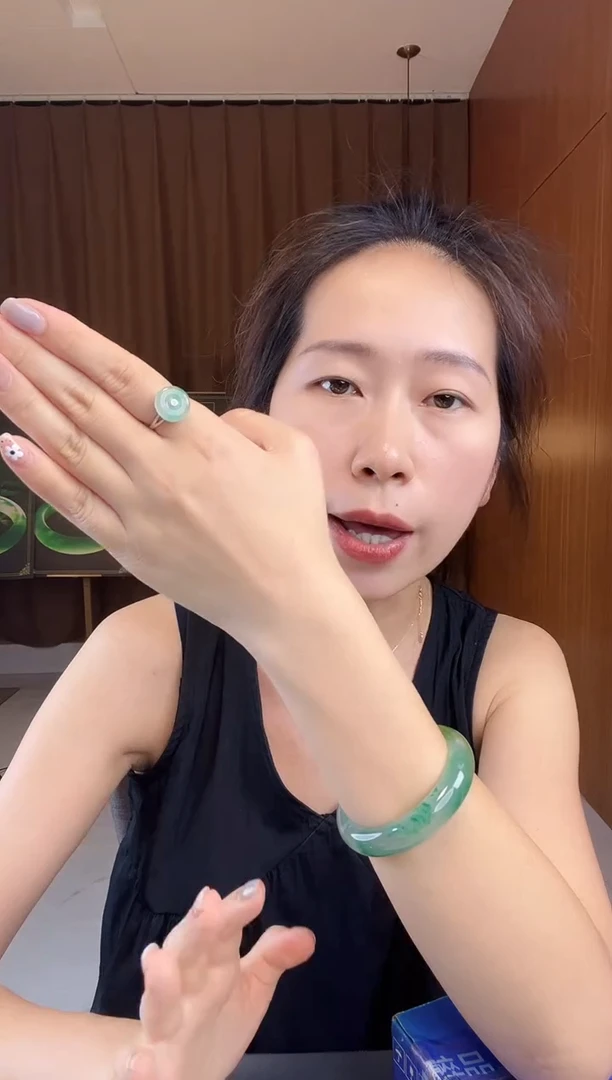 石英质玉合金戒指非洲翠