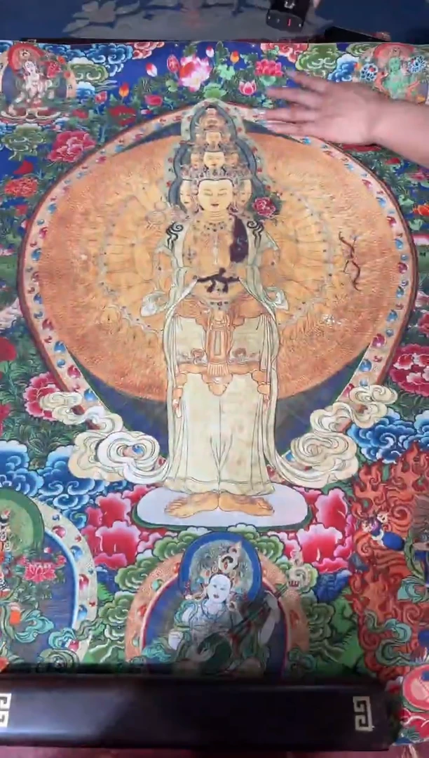 卷轴画龙妹的唐卡tk16