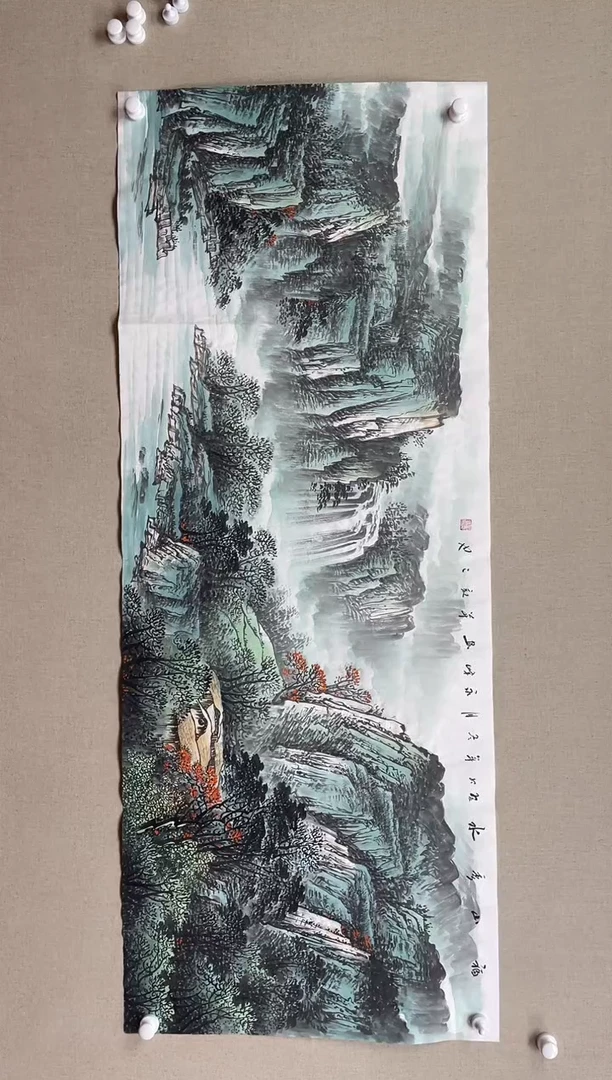 国画180*68 谢永峰谢永峰谢永峰谢永峰