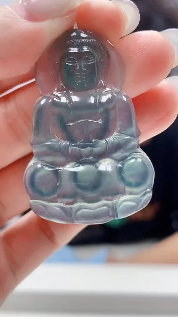 定制翡翠未镶嵌4866lr-毛货挂件送珠链69