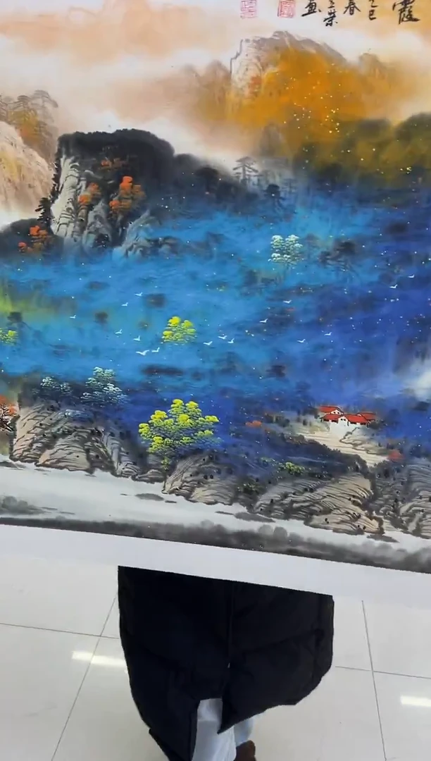 国画刘立荣亲笔绘画手绘作品D12