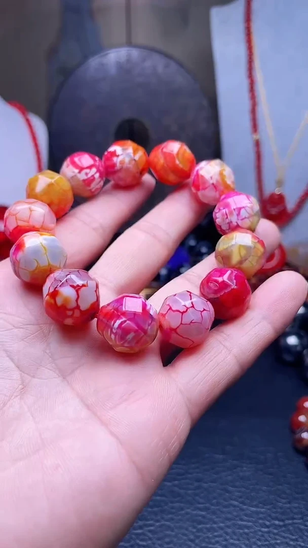 未镶嵌手串玛瑙/玉髓天然珠宝雪山重楼【多样性拍一发一】