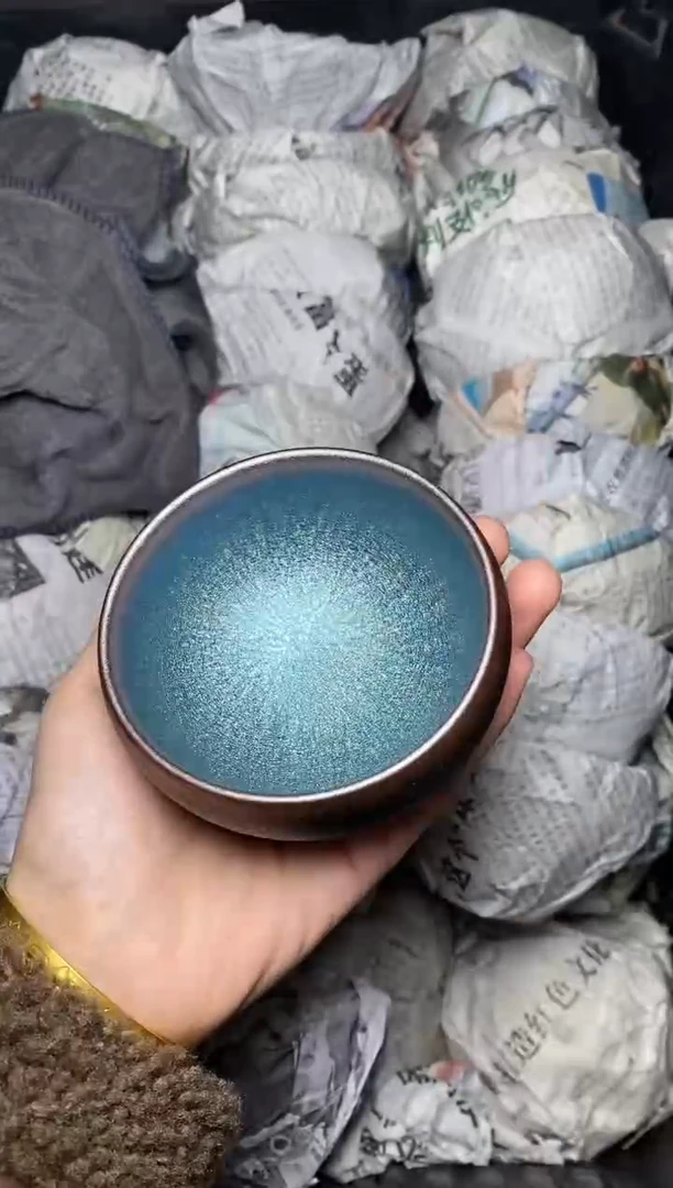 【闪购商品】茶盏糖果 蓝钵 盏三疯建盏茶器