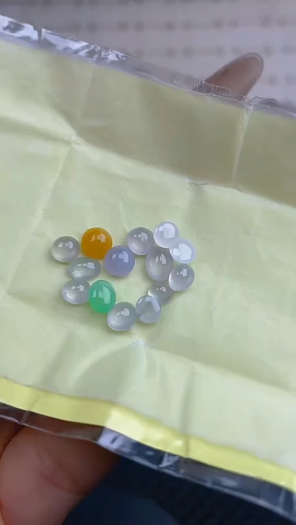 【闪购商品】翡翠耳饰未镶嵌天然A货翡翠12