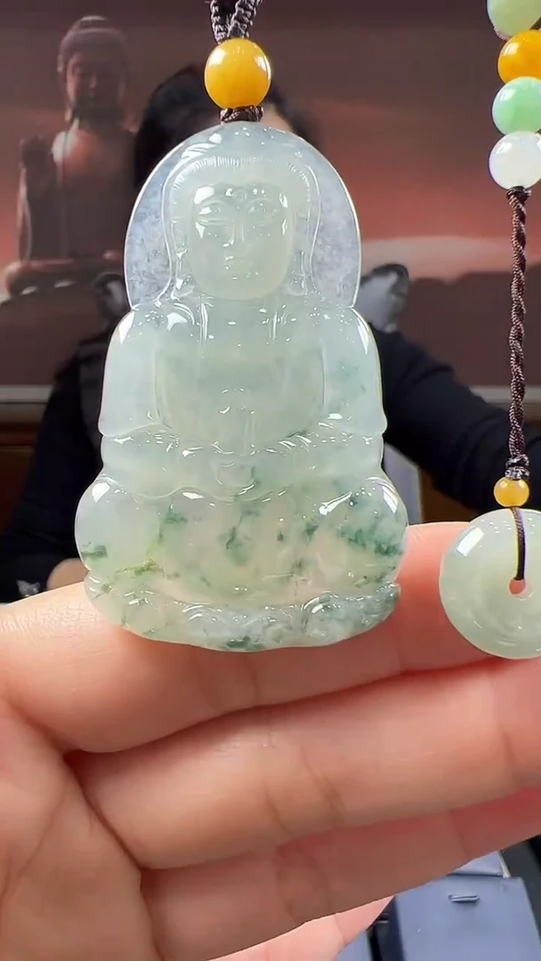未镶嵌挂件翡翠观音