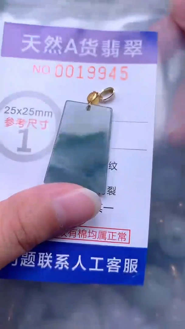 翡翠未镶嵌吊坠(不含链)1