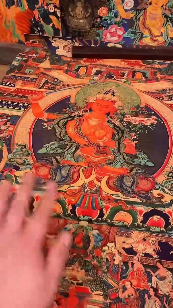 装裱画精美唐卡tk16095