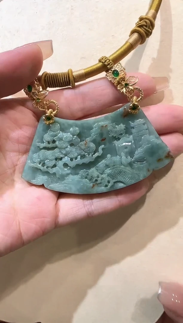 【闪购商品】翡翠颈饰未镶嵌国风