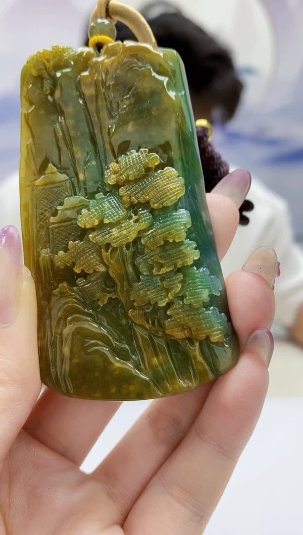 定制翡翠未镶嵌5145jw-毛货挂件26