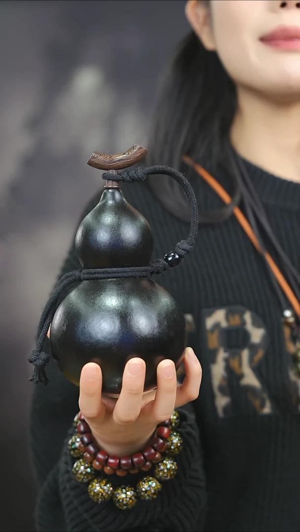 【闪购商品】YA188大漆酒葫芦不包手串及旋转底座