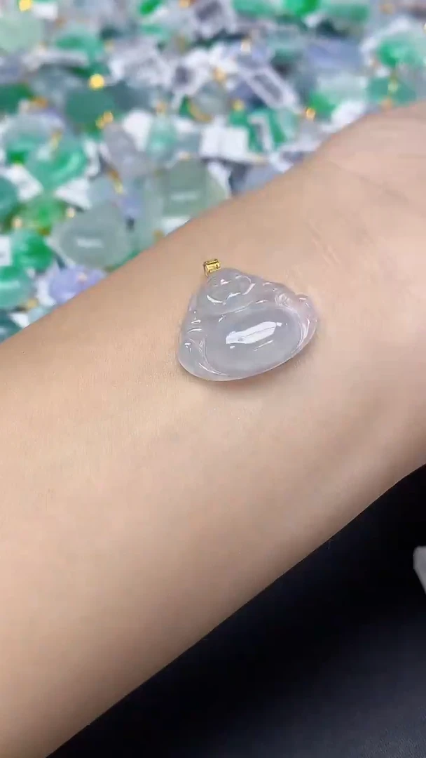 翡翠未镶嵌颈饰天然缅甸a货翡翠
