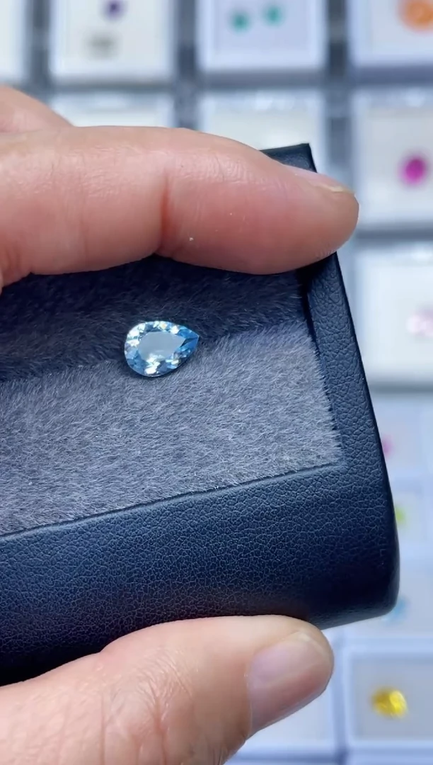 未镶嵌笔搁海蓝宝石裸石1