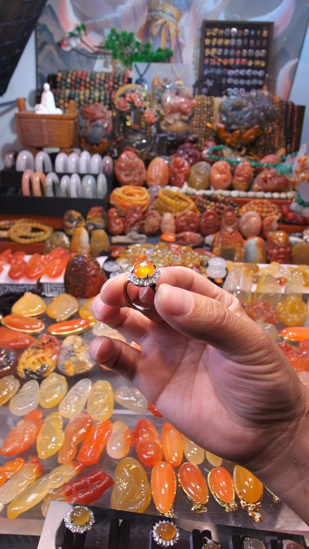 石英质玉戒指未镶嵌戒指