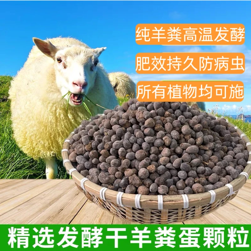 纯羊粪高温发酵腐熟蔬菜盆栽植物种菜拌营养土铺面农家肥环保追肥