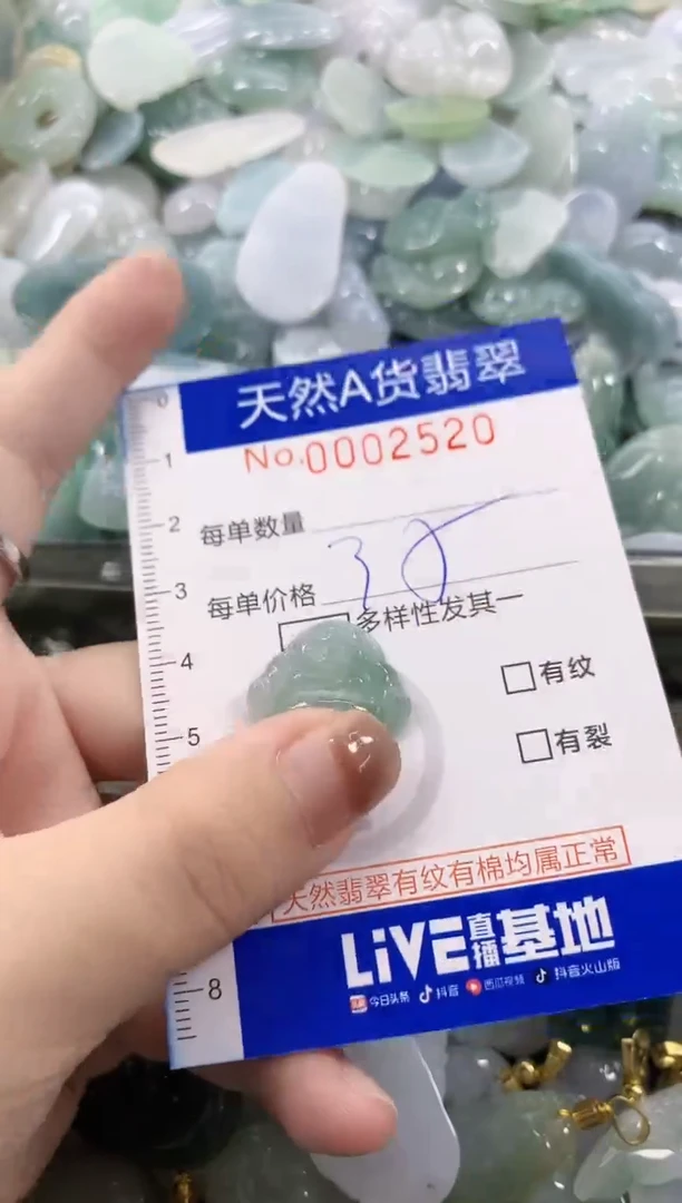 颈饰未镶嵌翡翠天然A货翡翠