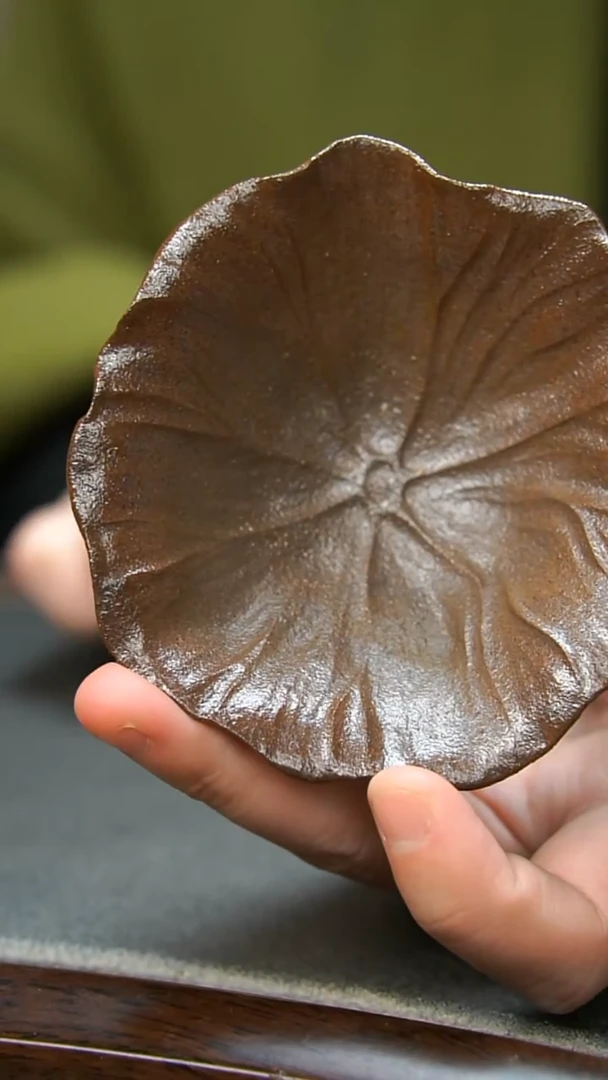 【闪购商品】紫砂茶壶柴烧荷叶大口杯