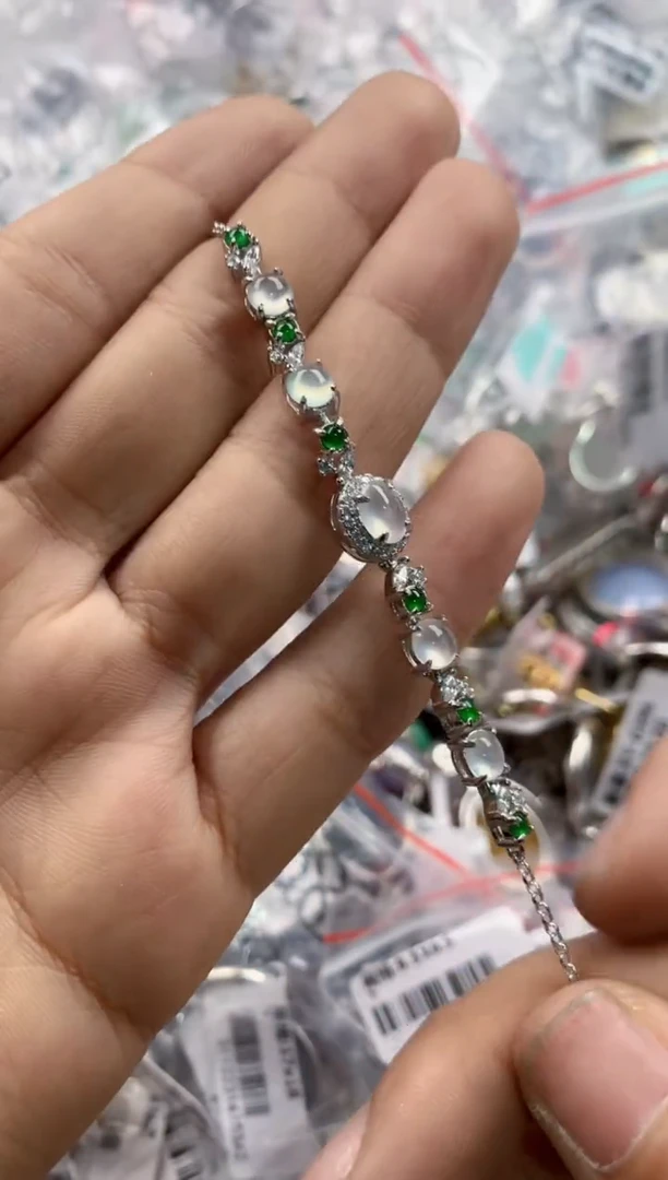 银S925镶嵌戒指翡翠11     2