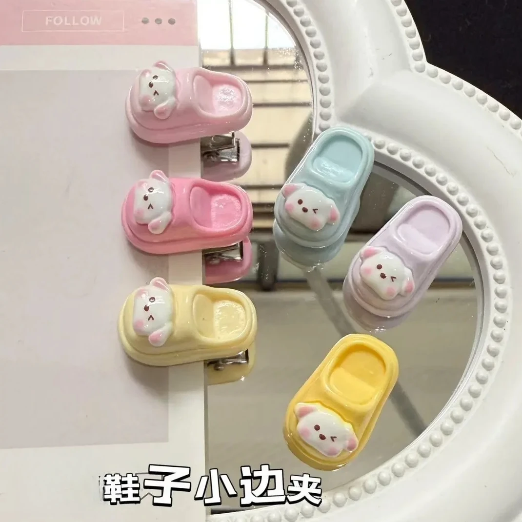 迷你小拖鞋发夹刘海夹发饰刘海发夹卡通拖鞋发夹闺蜜驾车个人用品