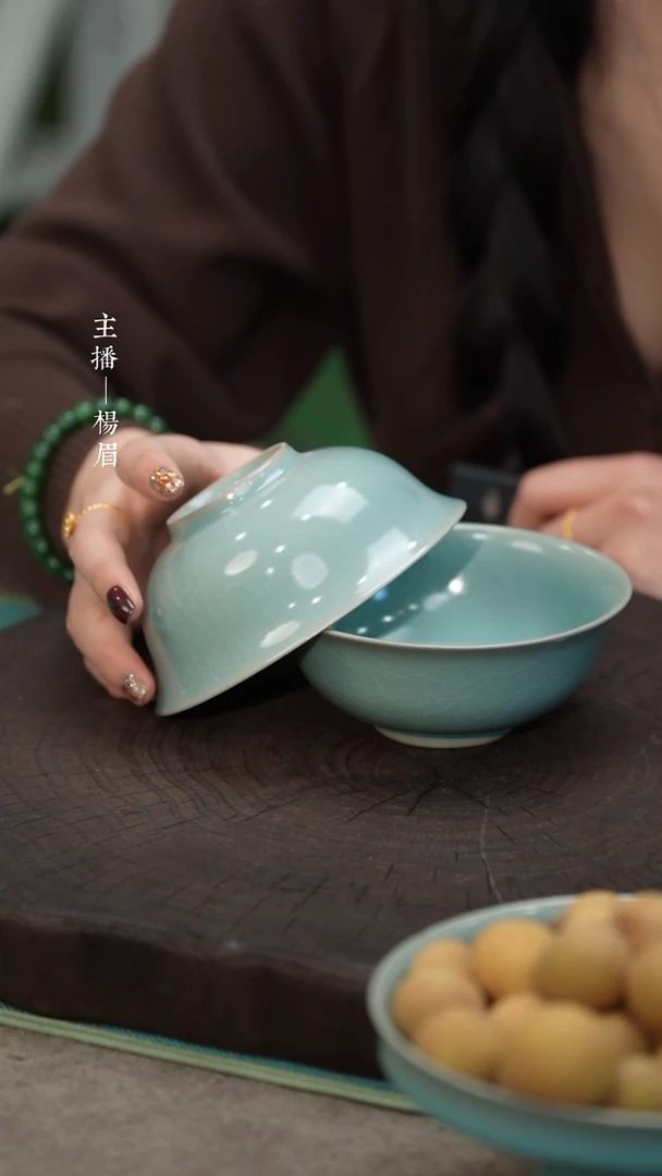 【闪购商品】两个侈口碗（12.5cm）——龙眉