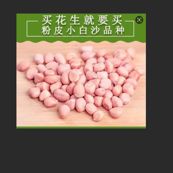新上精选2025新鲜无壳花生米大粒白沙粉皮花生米