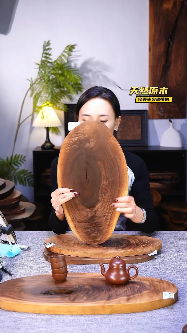 木北美黑胡桃原木.干裂疤结不属于商品质量问题完美主义者慎拍