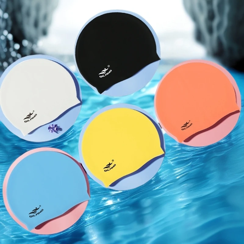 硅胶专用防水护耳专业男大号长发小孩硅胶游泳帽专用防水泳帽女款