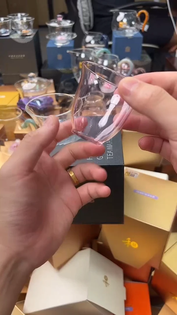 @@禾器晶彩韵杯浅粉色1只