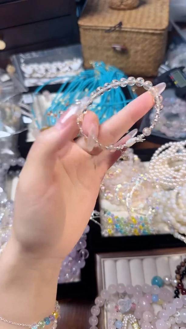 水晶手链未镶嵌a42黄水晶