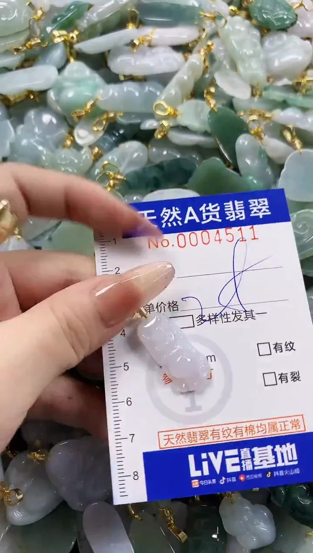 颈饰未镶嵌翡翠天然A货翡翠