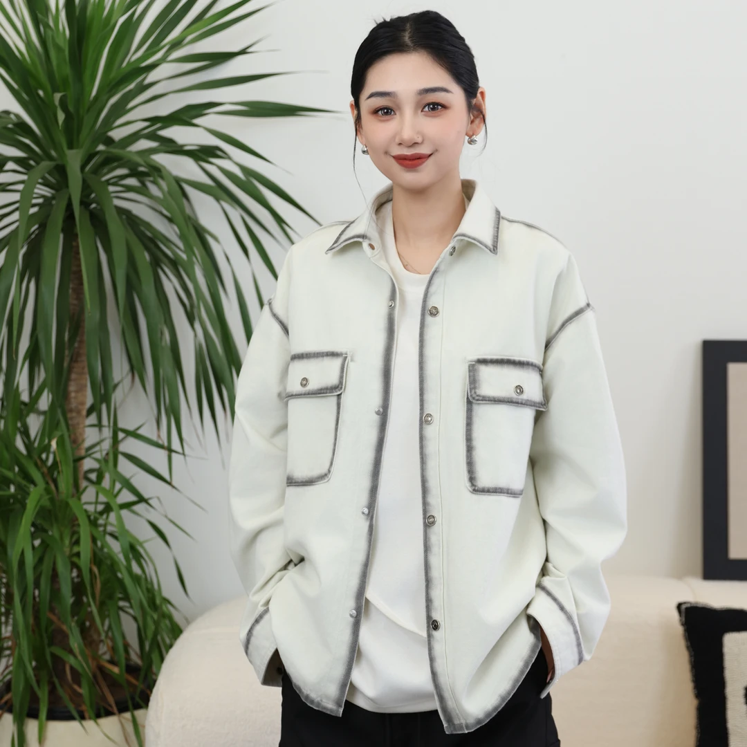 春季休闲新款牛仔夹克潮流个性短外套D复古百搭男士减龄休闲长袖