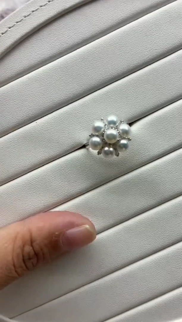未镶嵌戒指淡水珍珠多样性发其一，非无暇