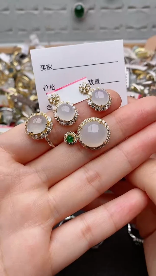 银S925镶嵌戒指翡翠.197