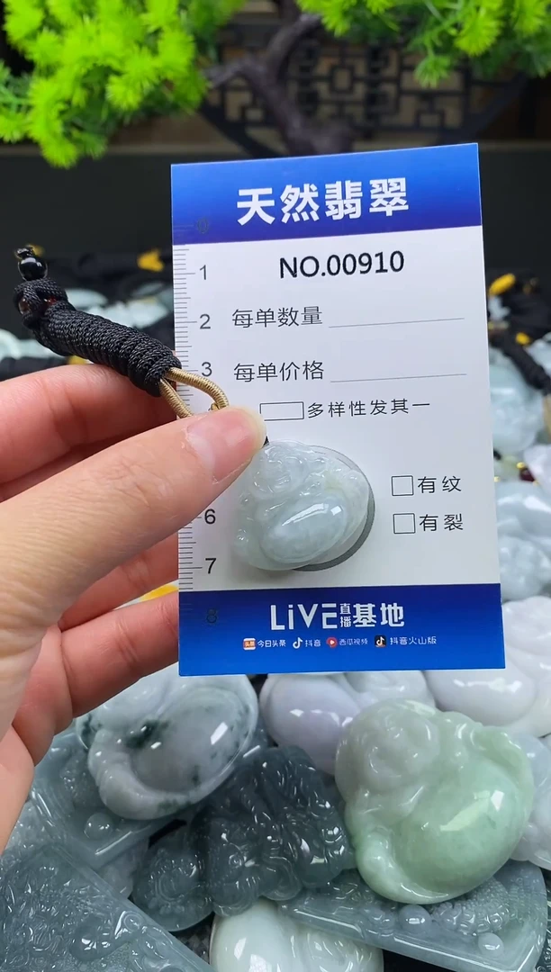 颈饰未镶嵌翡翠天然缅甸翡翠910