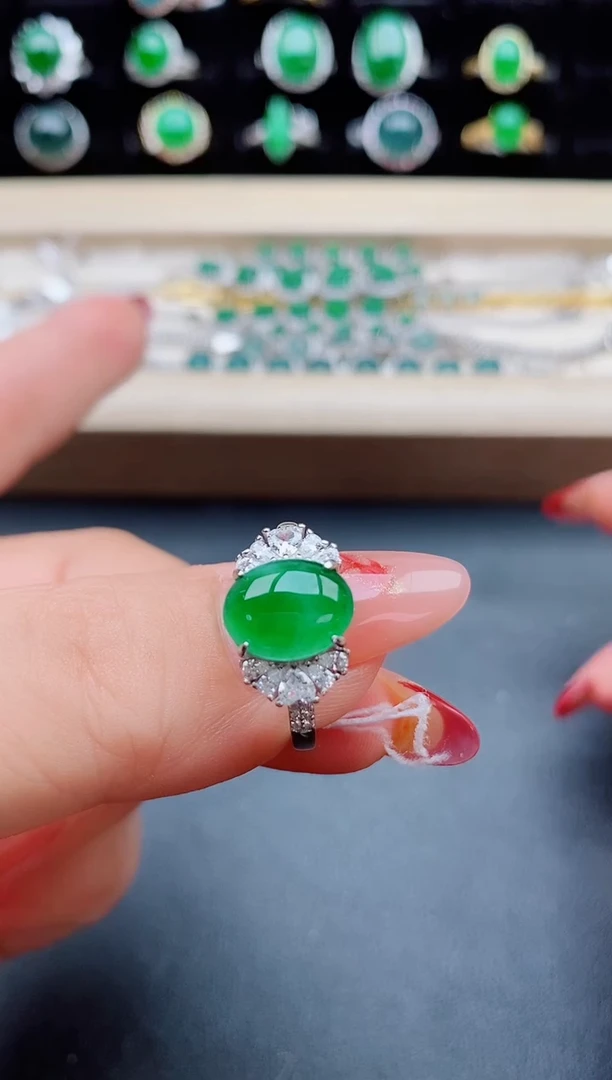 【闪购商品】翡翠戒指银S925镶嵌321321