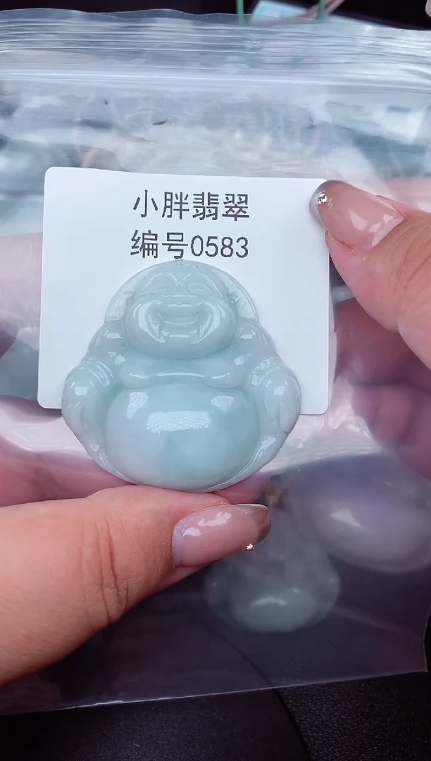 翡翠未镶嵌颈饰不**开缅甸天然A货翡翠0583